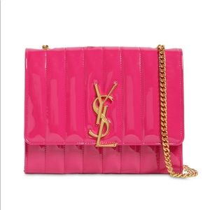 YSL PATENT VICKY BAG